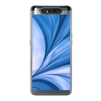 Produktbild von MuchoWow® Handyhülle Schutzhülle Hülle für Samsung Galaxy A80 Blau - Abstrakt - Design Silikon Softcase Handy Hülle - Schutzdeckel