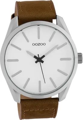 Obrázok produktu pre Oozoo kožené dámske a pánske analógové quartzové hodinky s náramkom hnedej farby Hodinky D2UOC10320