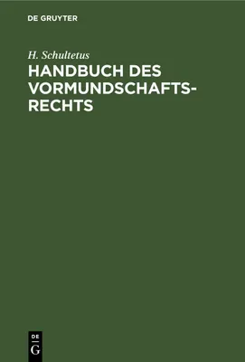 Produktbild von Handbuch des Vormundschaftsrechts