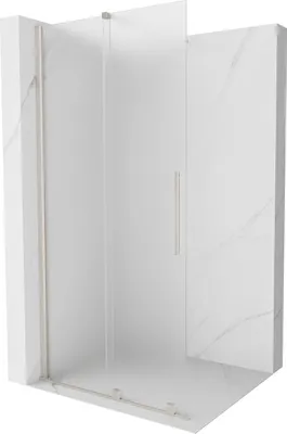 Obrázok produktu pre Posuvná sprchová zástena Mexen Velar 75 x 200 cm, matná 8 mm, brúsený nikel - 871-075-000-33-97