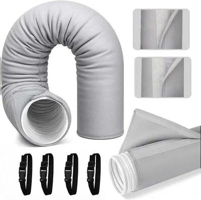 Produktbild von Isolierende Luftschlauch-Hülle für AC-Schaltschlauch - Luftkühlung verdoppeln mit dichtem Dreibahnmaterial - 150 cm x 15 cm