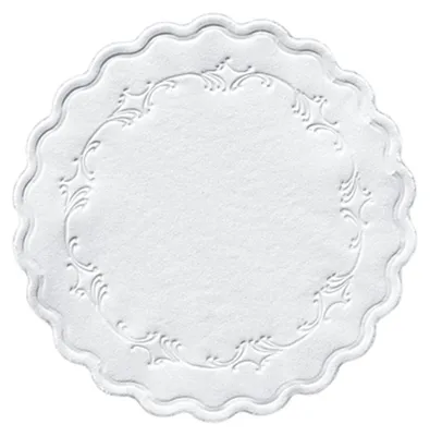 Produktbild von Duni 165730, Rund, Weiß, Einfarbig, Kein Muster, 9 cm