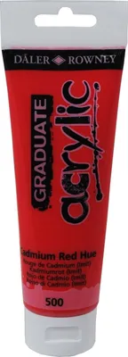Obrázek produktu pro Daler-Rowney Graduate, 120 ml, Červená, Tuba, Voděodolný