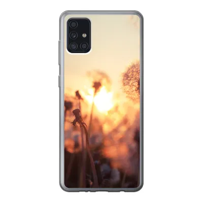 Produktbild von MuchoWow® Handyhülle Schutzhülle Hülle für Samsung Galaxy A52 5G Löwenzahn - Sonnenuntergang - Frühling Silikon Softcase Handy Hülle - Umschlag
