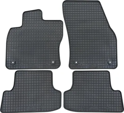 Produktbild von für Audi Q2 ab 11/2016 Passform 2. Sitzreihe PETEX Gummimatten 4-teilig schwarz Allwettermatten Gummifußmatten