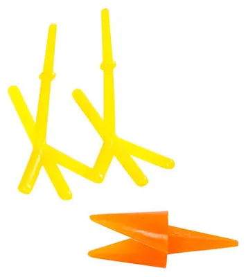Image de Becs et pattes de poulet en plastique - 8 sets