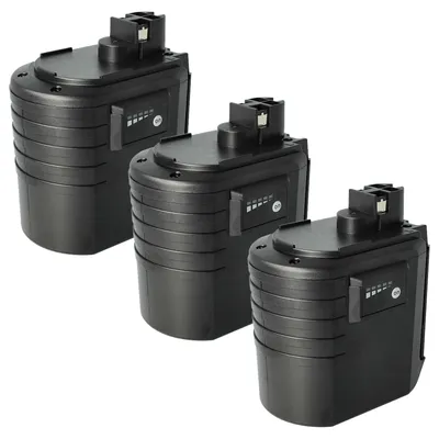 Produktbild von vhbw 3x Akku Ersatz für Bosch BAT020, BAT021, BAT019, 2 607 335 216, 2 607 335 223 für Werkzeug (3000 mAh, NiMH, 24 V)
