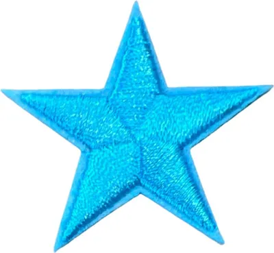 Produktbild von Stern-Sternchen-Emblem-Aufnäher zum Aufbügeln, Blau