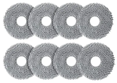 8 Wischpads für Roborock Saros 10R / Q Revo / Qrevo Master / Curve