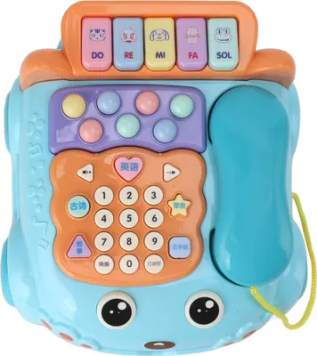 Obrázek produktu pro Dětská telefonní hračka,Dětská hudební světelná telefonní hračka,Dětská telefonní hračka,Hudební telefonní hračka pro rané vzdělávání,Dětská předstíraná telefonní hračka,Dětská telefonní hračka Cartoon