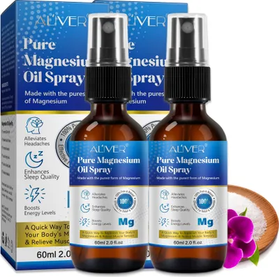 Produktbild von Magnesiumöl Magnesium reines Zechstein Öl Spray für Sport Muskel Entspannung, 2x 60ml