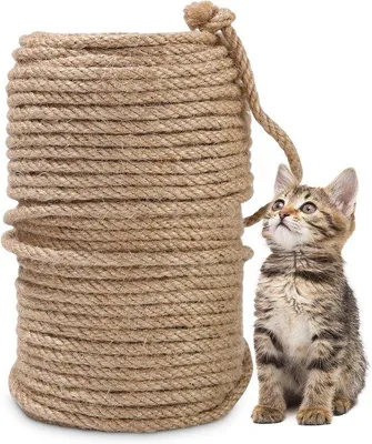 Produktbild von Famanu Sisal Seil 50 m - Kratzseil für Kratzbäume, Wohnraumdekoration und DIY-Projekte
