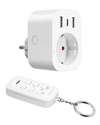 Produktbild von DEWENWILS 4-in-1 Funksteckdosen mit USB, Funksteckdose mit Fernbedienung, 3680W
