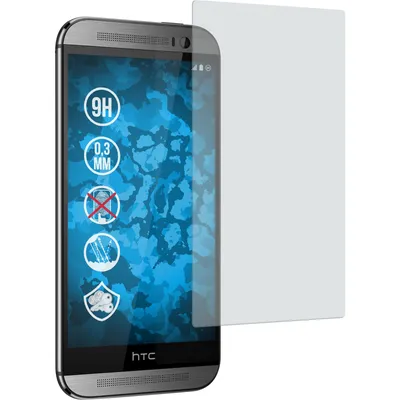 Produktbild von 2er-Pack PhoneNatic Glas-Folie matt  kompatibel mit HTC One M8 - Panzerglas für One M8