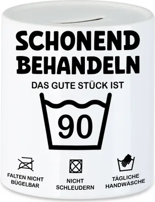 Produktbild von Schonend Behandeln Das Gute Stück ist 90 Spardose Geburtstag Runder Geburtstag Sarkasmus Humor