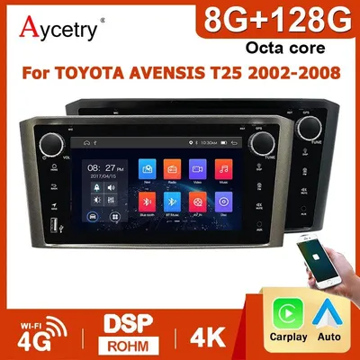 Image de Autoradio pour Toyota Avensis - Lecteur multimédia 2-DIN - GPS de navigation et CarPlay sans fil