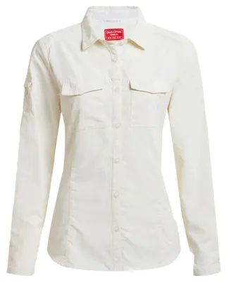 Produktbild von NosiLife Adventure Long Sleeved Shirt III Women 40 beige -sea salt (UK 14)