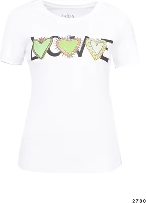 Produktbild von T-Shirt 2780 weiß/grün Größe 36