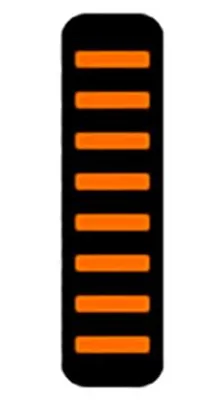Produktbild von Proguard Kabelbinder – hinten – Aufkleber – orange