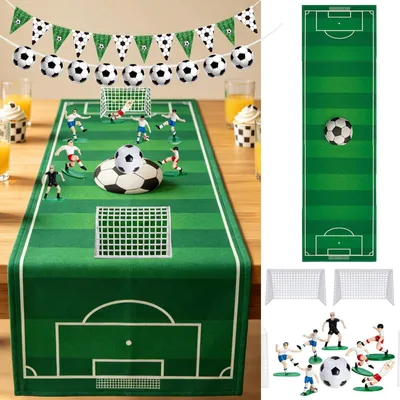 Productafbeelding van Omgoods - Voetbal Tafelloper 40 x 180 cm voor Feestdecoratie