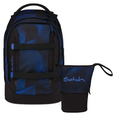Produktbild von Satch, Schulrucksack-Set PACK Seismic Blue 2-teilig, ab 5. Klasse