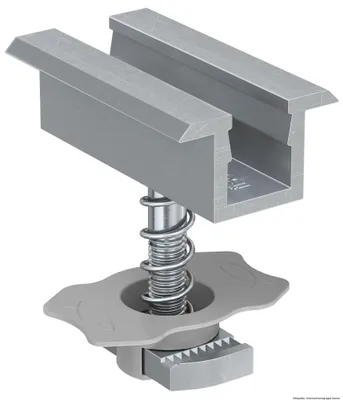 Produktbild von fischer Mittelklemme vormontiert PM C 38 - 44 AL, Aluminium, 10 Stück