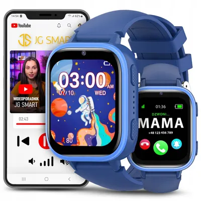 Produktbild von Kinder-Smartwatch mit SIM-Karte für Telefon, Kamera, Lernen und Spiele 4 Farben