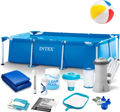Immagine prodotto di Piscina Da Giardino 220 X 150 X 60 Cm 15In1 Set Intex 28270