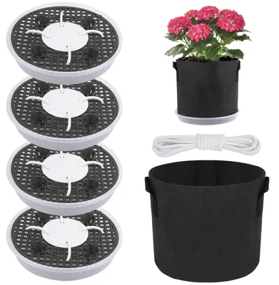 Image de Lot de 4 soucoupes d'arrosage automatique pour pots de fleurs