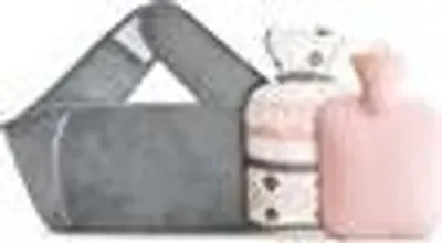 Produktbild von Wärmflasche mit Hüftgurt weichem Plüsch Hand Taillenwärmer Abdeckung, Wärmbeutel für Hals und Schulter, Rücken, Beine, Taille warm