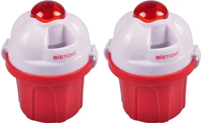 Produktbild von Eismaxx Eismaschine 2er-Set Eisbereiter Eiscreme Speiseeis Stieleis Pudding Eis