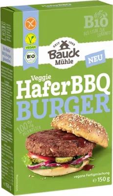 Produktbild von Bauckhof Veggie Hafer BBQ Burger  150g