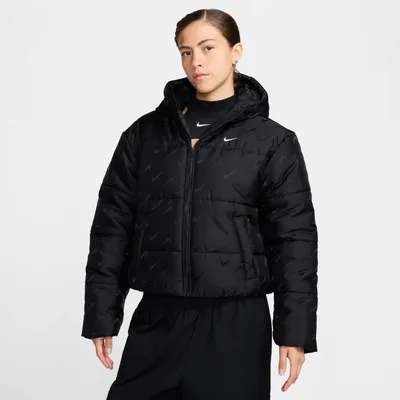 Produktbild von Nike W Nsw Tf Snfl Nk Clsc Pfr Aop Black/White Black/White Xs