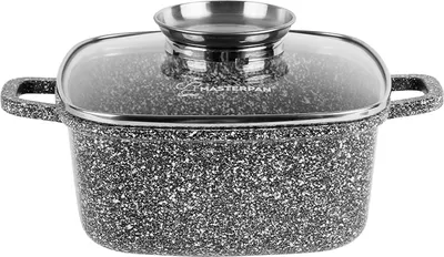 Produktbild von MASTERPAN quadratischer Topf mit Deckel, 28cm, 6,5L, Antihaftbeschichtung MP2110