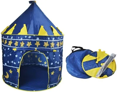 Produktbild von Kinderzelt Blue Castle, Maße 135/105 cm, Gewicht 905g