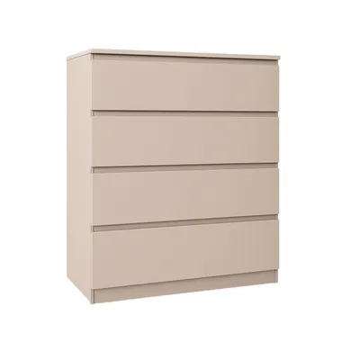 Produktbild von Komoda YUMEBLY z 4 szufladami | Szafka z szufladami 80x97x40 cm | Do sypialni, salonu, pokoju dziecięcego, biura | Nowoczesna i przestronna | Kaszmir