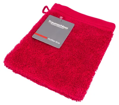Produktbild von Traumschloss Frottier-Line Waschhandschuh 16 x 21 cm bordeaux Flauschig weich & angenehm zur Haut