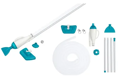 Image de Bestway, kit d'aspirateur pour piscine, aspirateur pour nettoyer le fond de la piscine, modèle 58212