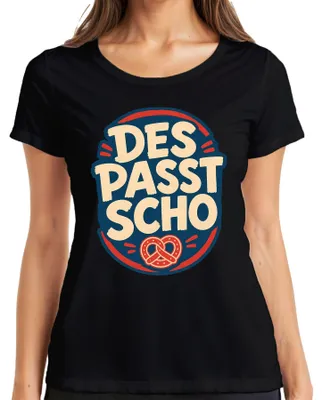 Imagen del producto de Camiseta para mujer con diseño de  bávaro, con motivos de pretzels, cerveza, lederhosen y dirndl, color , talla L