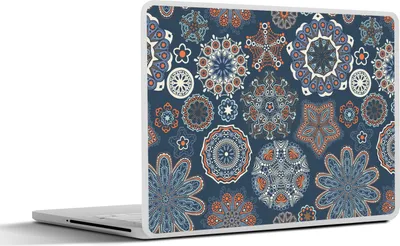 Produktbild von MuchoWow® Laptop Aufkleber Sticker Cover Muster - Ornamente - Dekoration 25x18 cm - Laptop-Deko