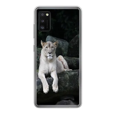 Produktbild von MuchoWow® Handyhülle Schutzhülle Hülle für Samsung Galaxy A41 Löwe - Wilde Tiere - Porträt Silikon Softcase Handy Hülle - Mobiltelefon