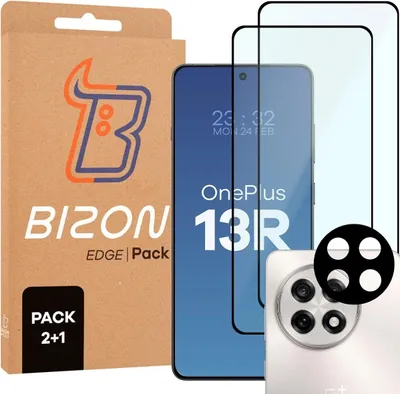 Product packaging and accessories for a smartphone screen protector and camera lens protector.