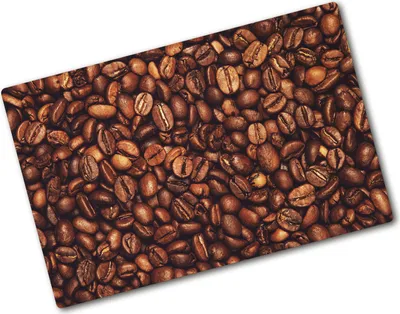 Produktbild von Tulup Glas Herdabdeckplatte - 80x52 cm - Glaskeramikkochfeld-Abdeckung Spritzschutz Glasabdeckplatte - Einteilig - Essen & Getränke - Kaffeebohnen - Braun