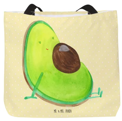 Produktbild von Mr. & Mrs. Panda Reisetasche Avocado Schwangerschaft - Gelb Pastell - Geschenk, Schultasche, Wunder, Strandtasche, Laptoptasche, Tasche, Schwanger, Baby, Einkaufstasche