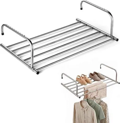 Productafbeelding van Wasrek, opvouwbaar, uittrekbaar, 42-66 cm, van roestvrij staal