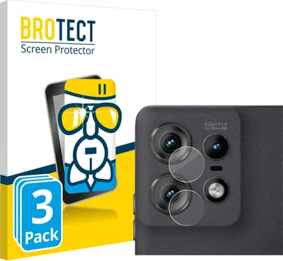 Produktbild von 3x BROTECT Schutzglas für Motorola Edge 50 Pro (NUR Kameraschutz) Schutzfolie Panzer Folie Glas Display Schutz klar