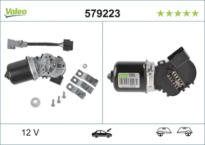 Productafbeelding van Valeo ruitenwissermotor, artikelnummer 579223
