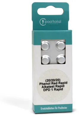 Produktbild von Refill-Pack für Tester Chlor, pH + Alkalinität (3x 20 Tabl.)