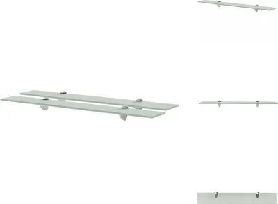 Zdjęcie produktu dla vidaXL Pływające półki 2 szt. Szkło 70x10 cm 8 mm - Półki ścienne