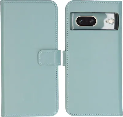 Immagine prodotto di Selencia Custodia a libro in vera pelle Google Pixel 7 - Azzurro